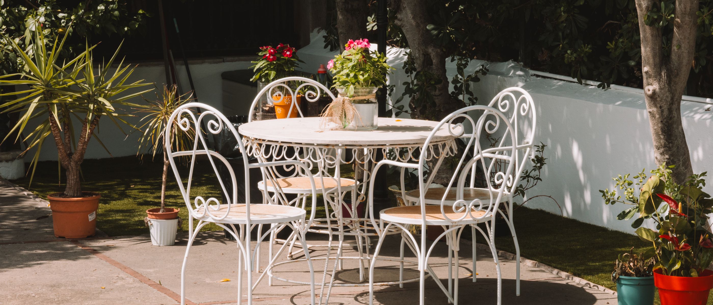 Patio with seating